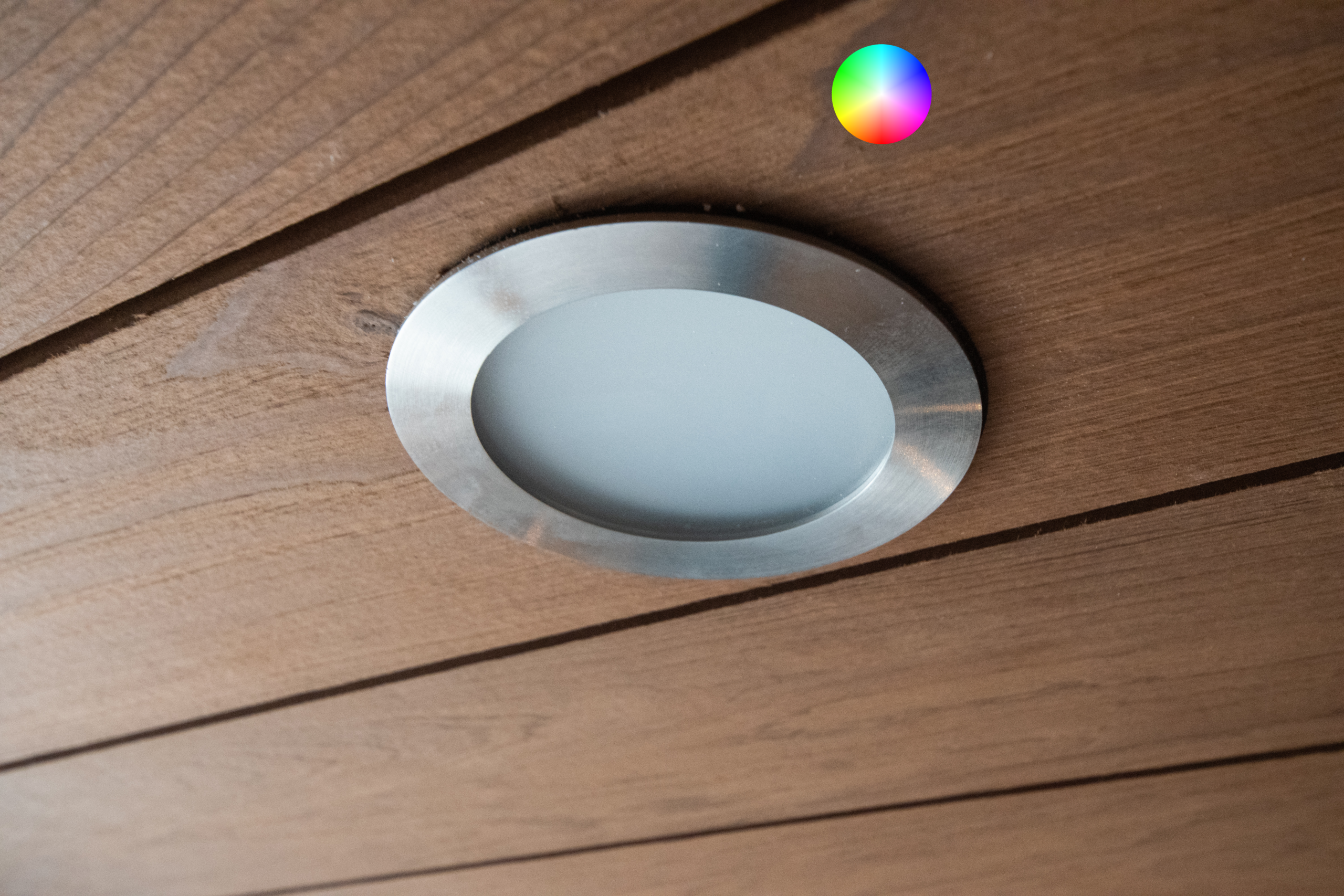 RGB W LED Indbygningspot - basissæt